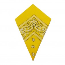 Yellow Paisley Bandana Head Scarf