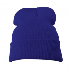 Plain Royal Blue Casual Warm Winter Beanie Hat (Pack of 1)