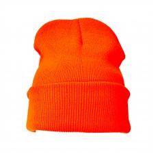 Plain Orange Casual Warm Winter Beanie Hat (Pack of 1)