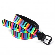 New Neon Piano Design Unisex Belt 39