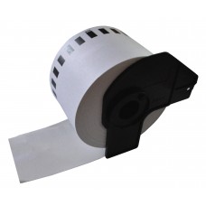 Compatible Brother DK-N55224 White Address Continuous Non-adhesive paper Tape 54mm x 30.48m (Pack Of 1)