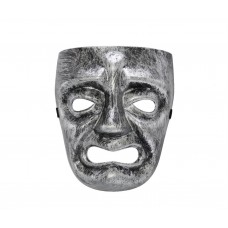 Spooky Face Silver Costume Halloween Mask (HM16)