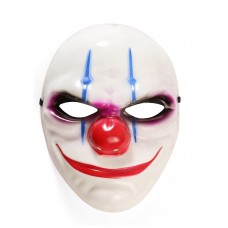 Clown Adult White Costume Halloween Mask (HM21)