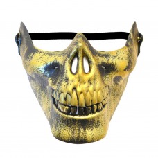 Gold Half Skull Halloween Mask (HM27) Gold Half Skull Halloween Mask (HM27)