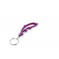 Dolphin Purple Bottle Opener Keyring