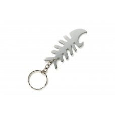 Fish Bone Silver Bottle Opener Keyring