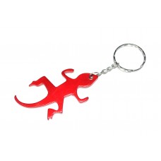 Lizard Red Bottle Opener Keyring