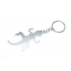 Lizard Silver Bottle Opener Keyring