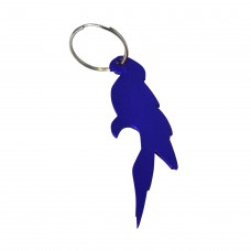 Parrot Blue Bottle Opener Keyring