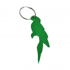 Parrot Green Bottle Opener Keyring