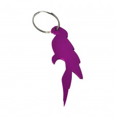 Parrot Purple Bottle Opener Keyring