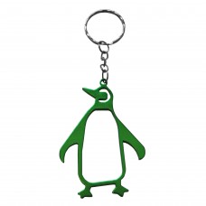 Penguin Green Bottle Opener Keyring
