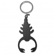 Scorpion Black Bottle Opener Keyring