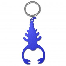 Scorpion Blue Bottle Opener Keyring