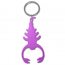 Scorpion Purple Bottle Opener Keyring