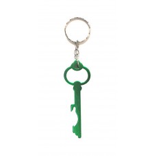 Bike Green Metal Keyring