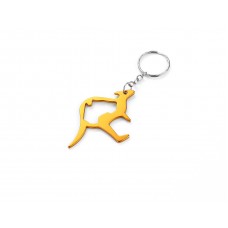 Kangaroo Gold Bottle Opener Keyring