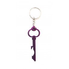 Bike Purple Metal Keyring