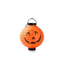 Halloween LED Pumpkin Orange Light Up Hanging Portable Paper Lantern