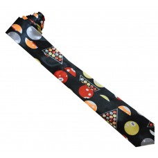 Mens Black Pool Balls Design Neck Tie (Ti24) Mens Black Pool Balls Design Neck Tie (Ti24)