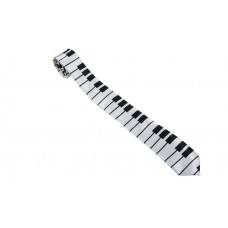 Mens Neck Tie White Piano (Ti49)