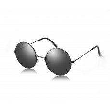 John Lennon Style Hippy Black Round Retro Sunglasses