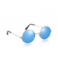 John Lennon Style Hippy Blue Round Retro Sunglasses