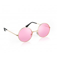 John Lennon Style Hippy Pink Round Retro Sunglasses