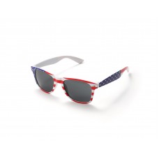 USA Flag White Drifter Style Sunglasses UV400 Protection Unisex