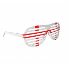 England Flag Shutter Shades Fun Novelty Plastic Party Sunglasses