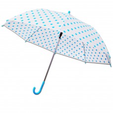 Polka Dot Unisex Stick Umbrella Brolly Quick Release