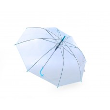 Purple Transparent Unisex Stick Umbrella Brolly Quick Release