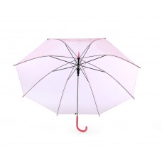 Pink Transparent Unisex Stick Umbrella Brolly Quick Release
