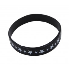 Black Star Silicone Wristband