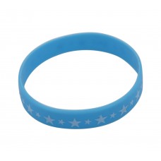 Baby Blue Star Silicone Wristband