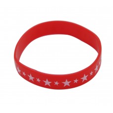 Red Star Silicone Wristband
