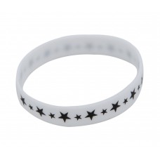 White Star Silicone Wristband