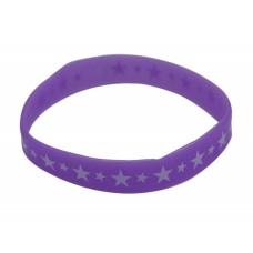 Purple Star Silicone Wristband