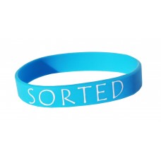 Sorted Blue Silicone Wristband (Pack of 1) Sorted Blue Silicone Wristband (Pack of 1)