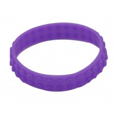 Purple Toy Block Bricks Silicone Wristband