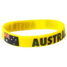 Australia Yellow World Cup Olympics Silicone Wristband (Pack of 1) Australia Yellow World Cup Olympics Silicone Wristband (Pack of 1)