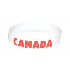 Canada White Olympics Silicone Wristband (Pack of 1)