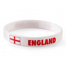 England White World Cup Olympics Silicone Wristband (Pack of 1)