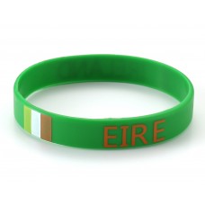 Ireland Green World Cup Olympics Silicone Wristband (Pack of 1)