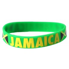 Jamaica Green Caribbean Cup Olympics Silicone Wristband (Pack of 1)