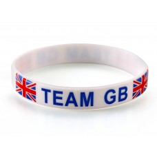 Team Great Britain White Olympics Silicone Wristband (Pack of 1)