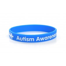 Autism Awareness Blue Silicone Wristband (Pack of 1)