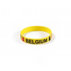 Belgium Yellow World Cup Olympics Silicone Wristband (Pack of 1)