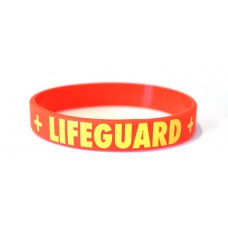 Lifeguard Red Silicone Wristband (Pack of 1)
