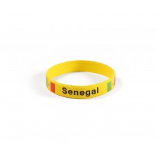 Senegal Yellow World Cup Olympics Silicone Wristband (Pack of 1)